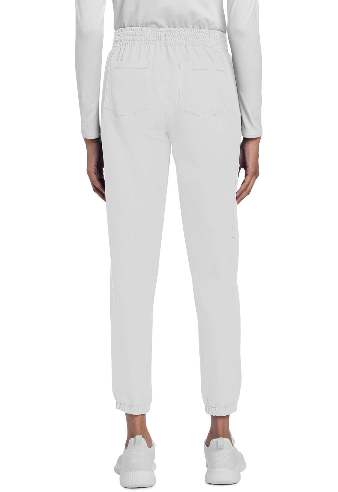 Pantalón de chándal alto de tiro medio, blanco