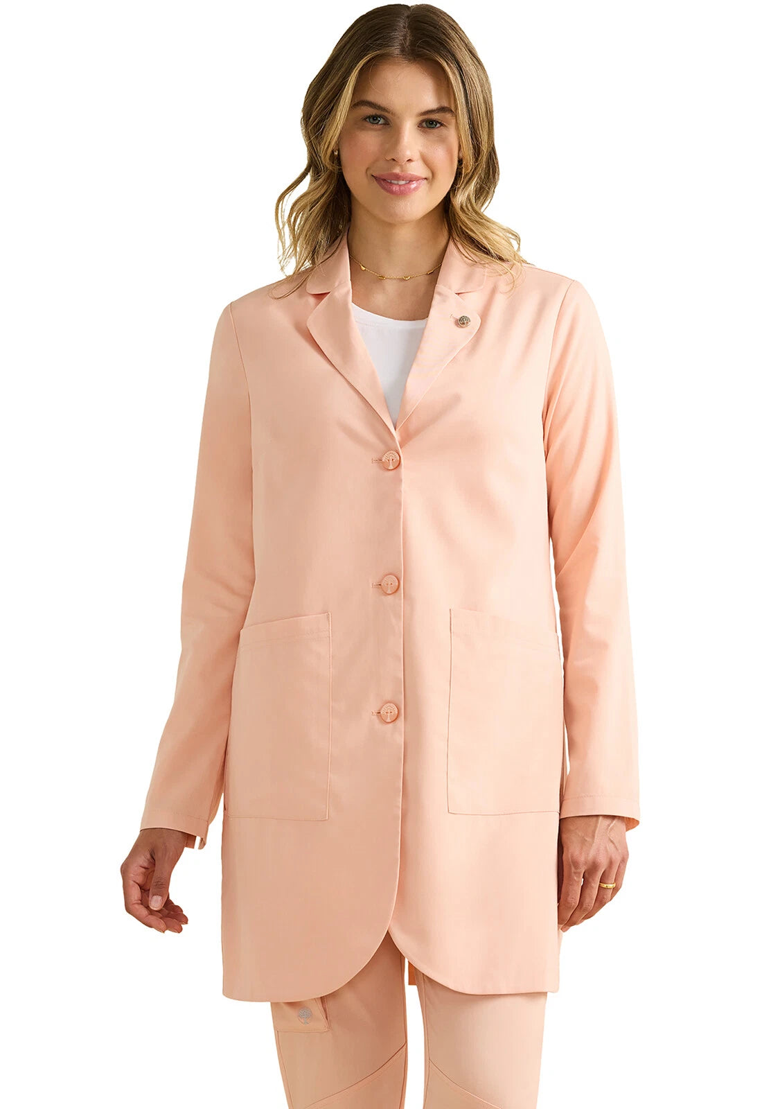 Vera Lab Coat Peach Cloud