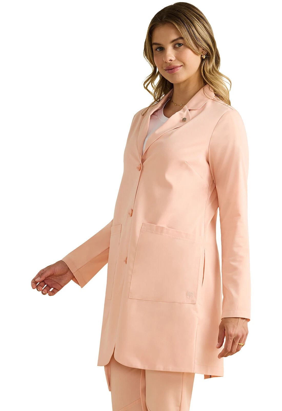Vera Lab Coat Peach Cloud