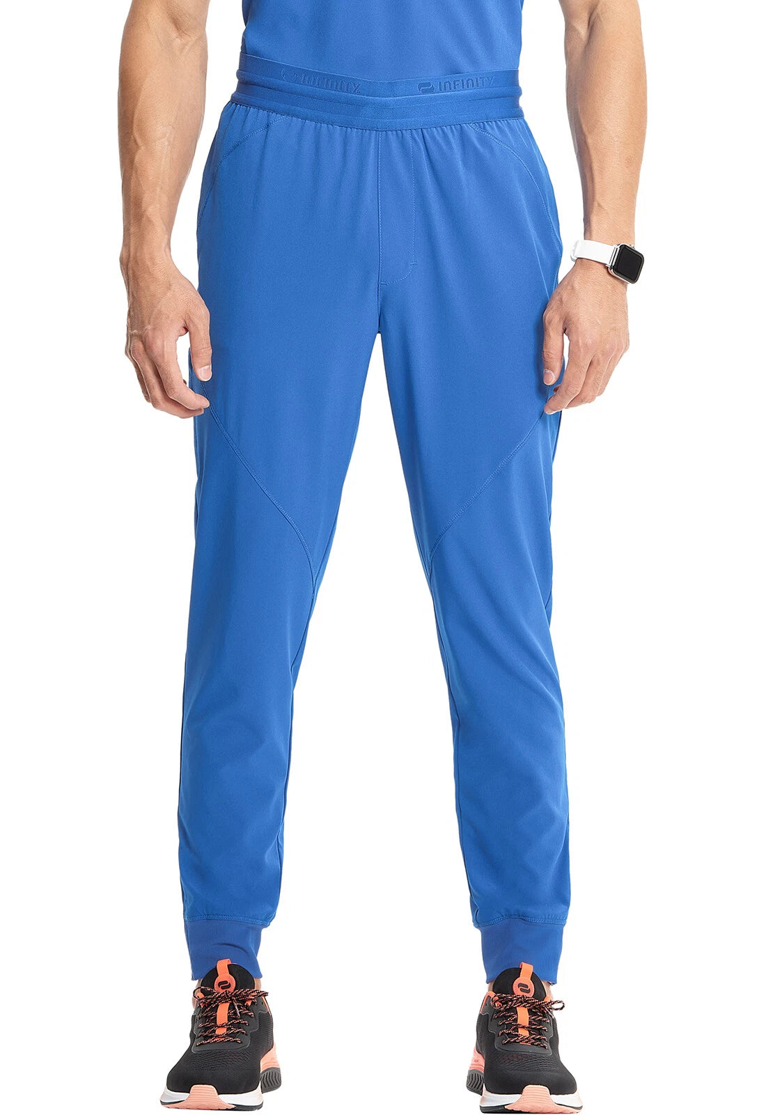 Jogger de hombre tiro medio color royal
