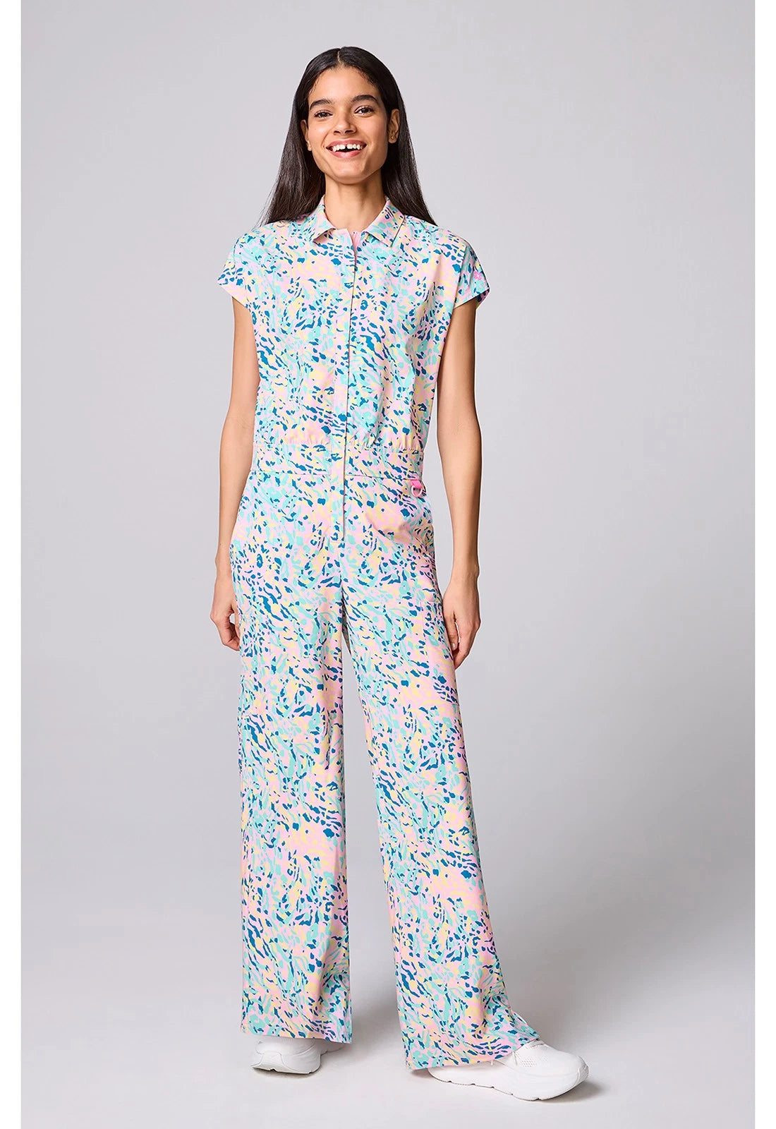 Tutti Frutti Tiger estampado con mangas Dolman anchas
