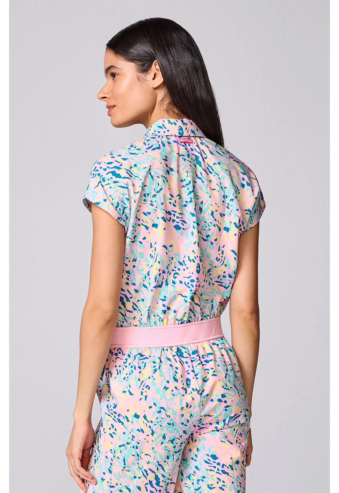 Tutti Frutti Tiger estampado con mangas Dolman anchas