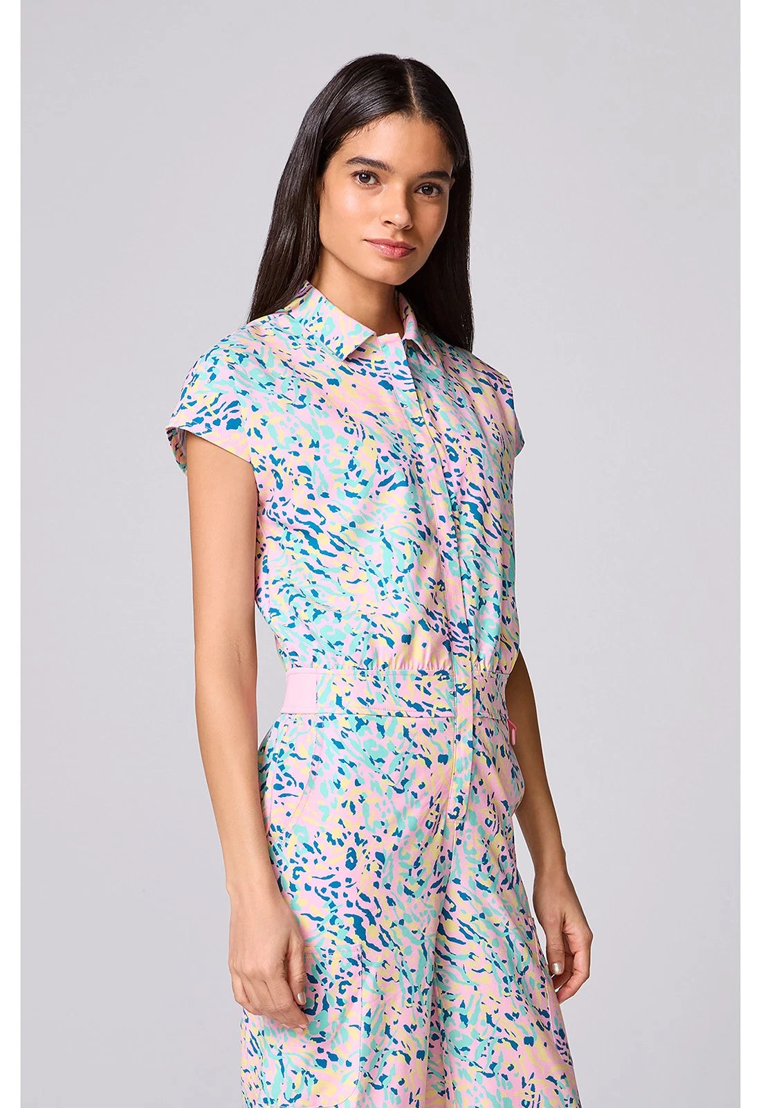 Tutti Frutti Tiger estampado con mangas Dolman anchas
