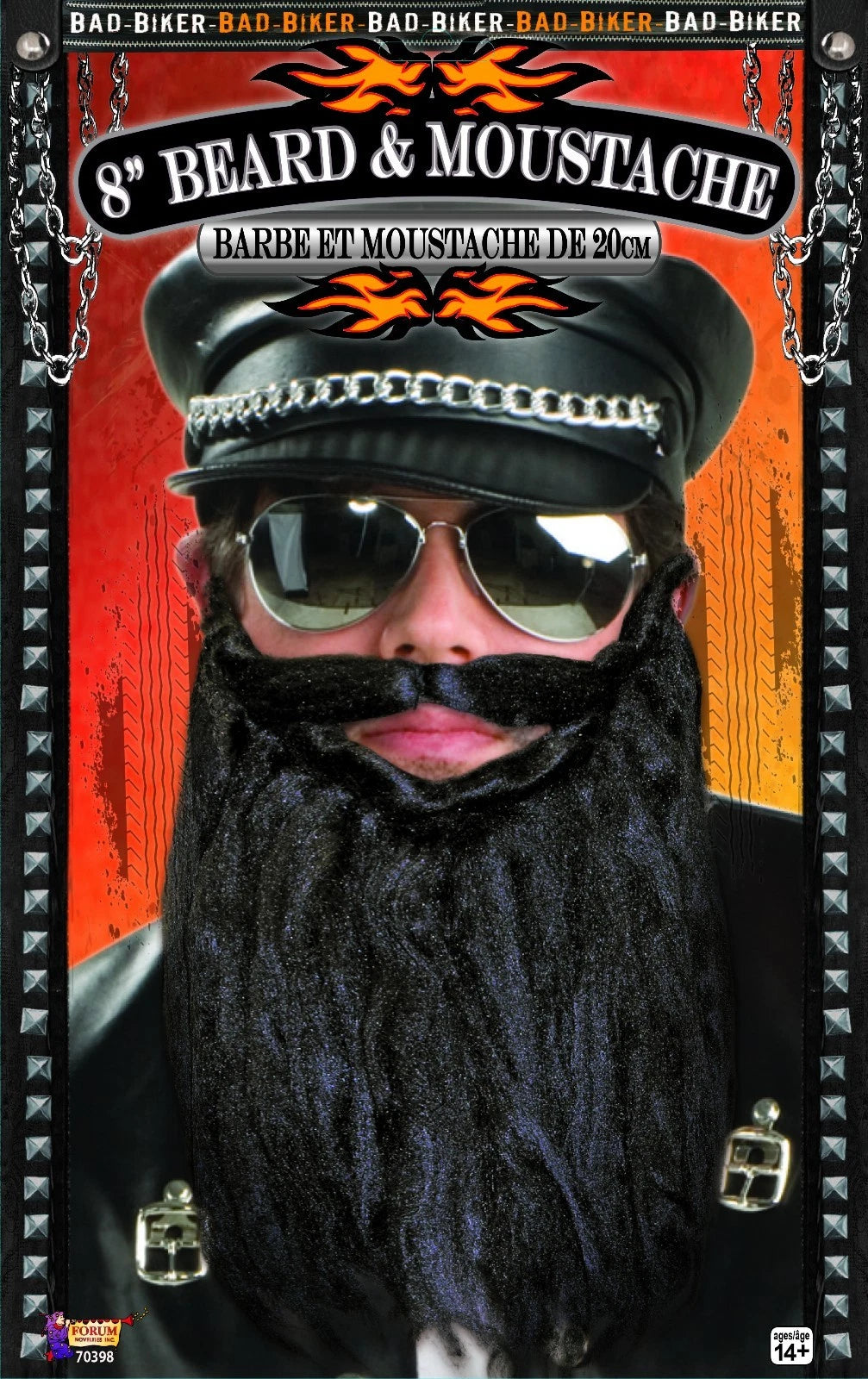 Bad Biker Beard and Moustache