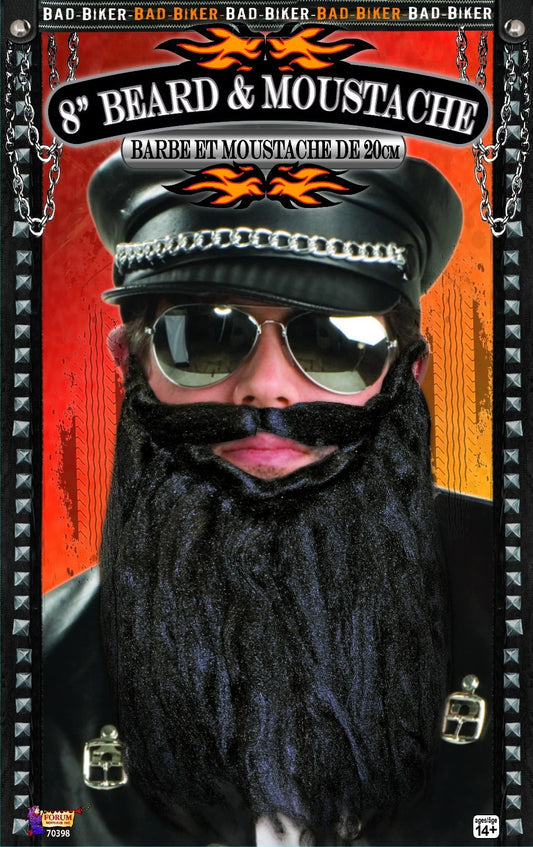 Bad Biker Beard and Moustache