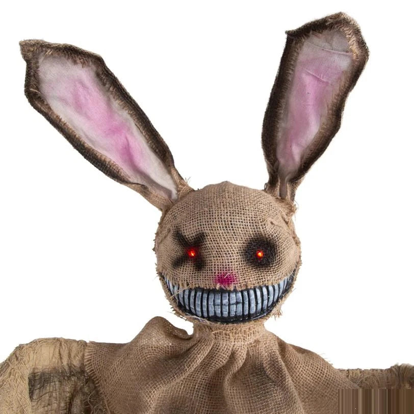 5 FT Light-Up Rabbit with Sound Hanging Halloween Decoration