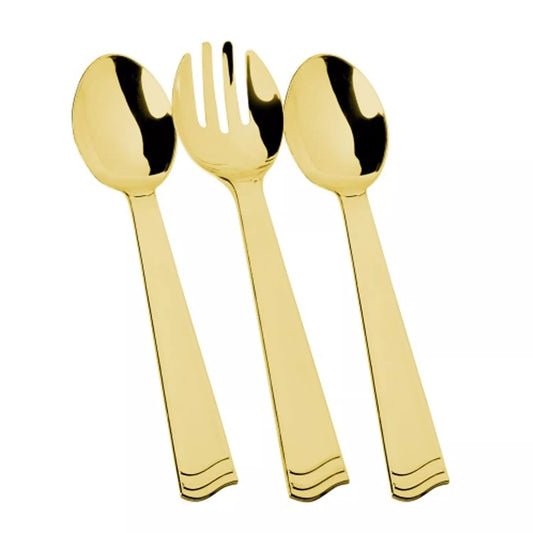 3 Piece Serving Set Gold - Polished