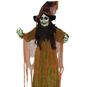 6 FT Hanging Animated Witch