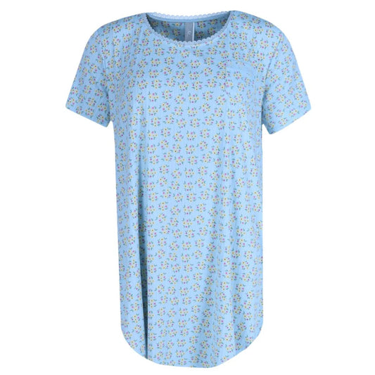 Siesta Ribbed Pj Set Aqua