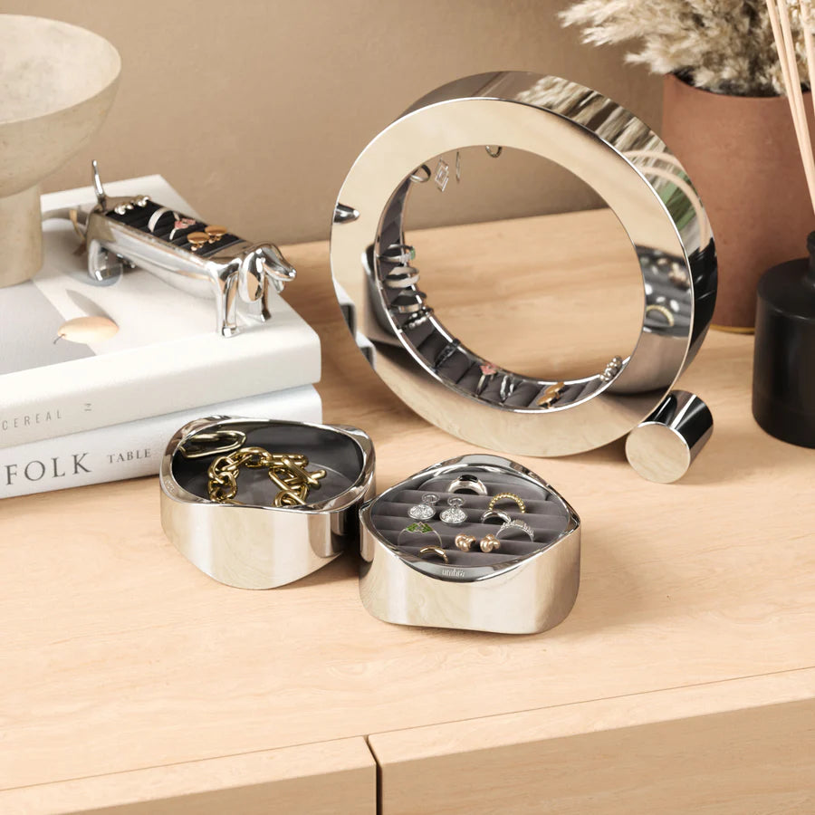 Wavy Jewelry Organizer Chrome