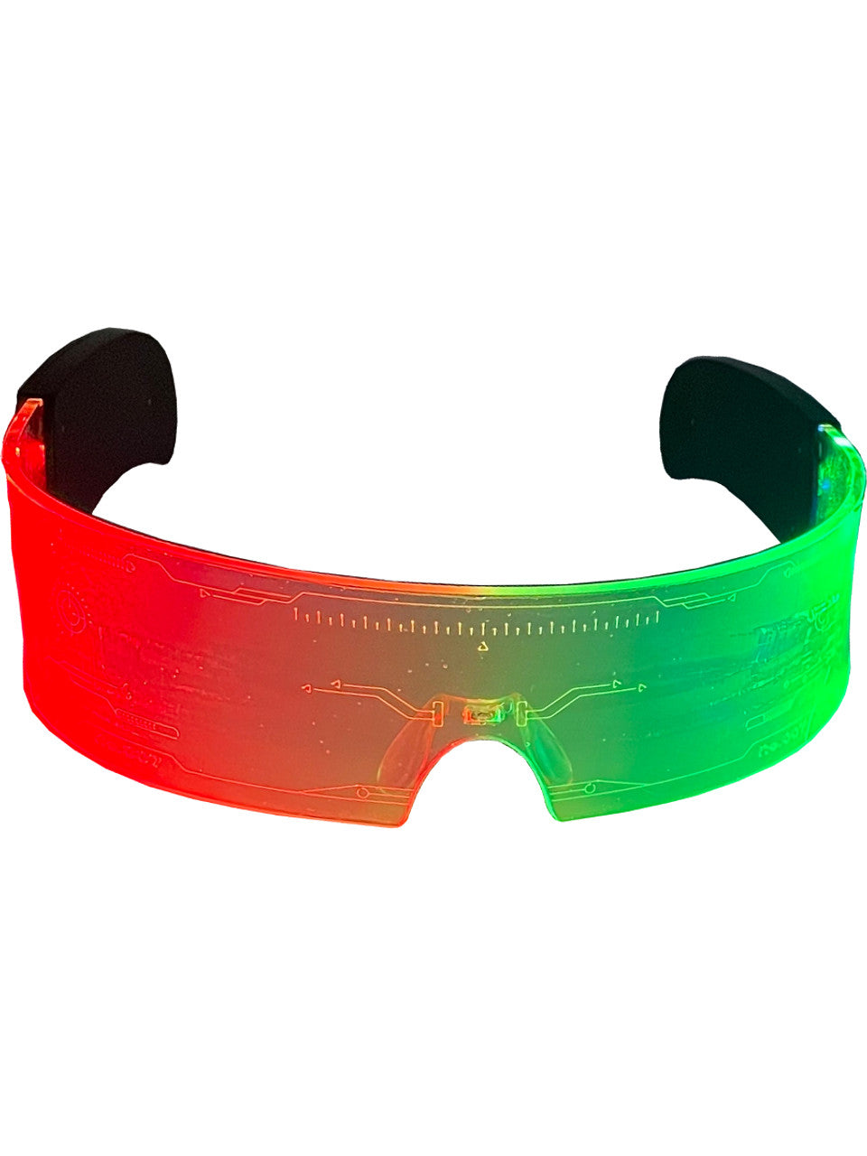 Sleek Wrap Around Futuristic Glasses