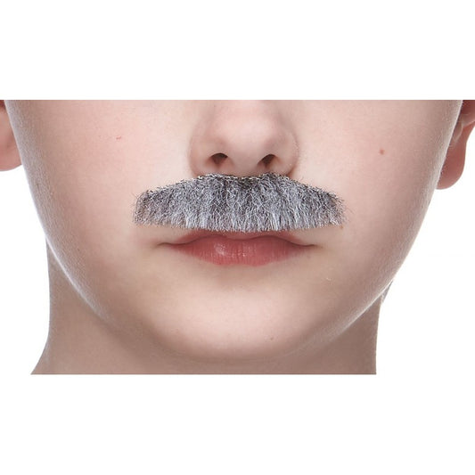Small Mustaches Gray and White