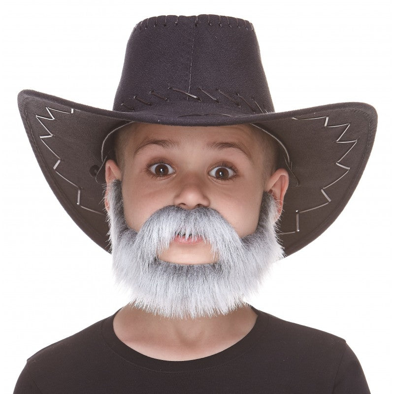 Nobleman Fake Mustache  & Bear for Kids Salt & Pepper