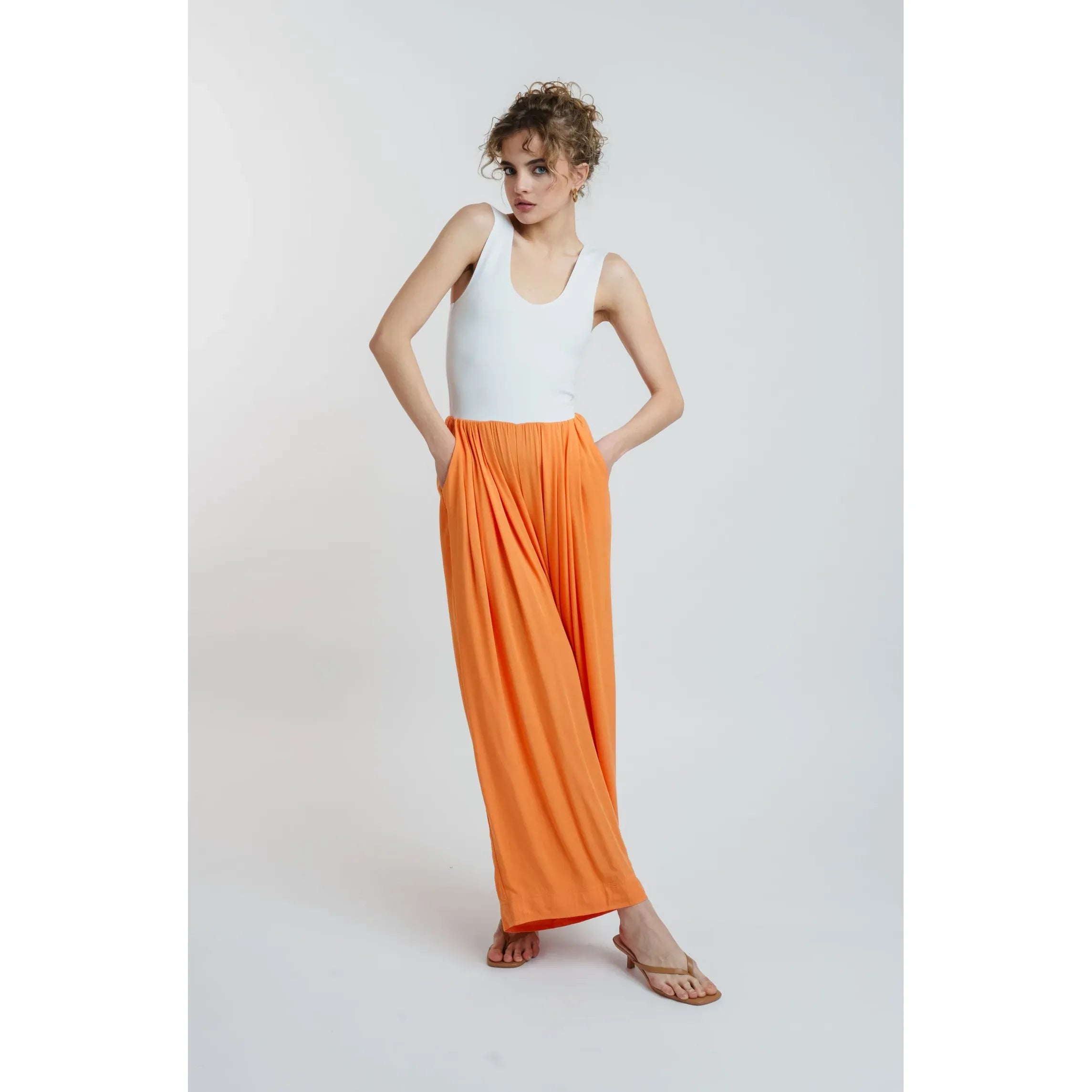 Always In A Mood Jumpsuit Bright Mango
