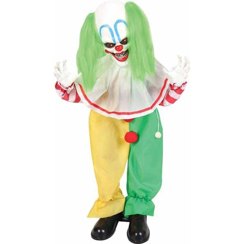 35.4IN Animated Standing Clown/leather Shoes