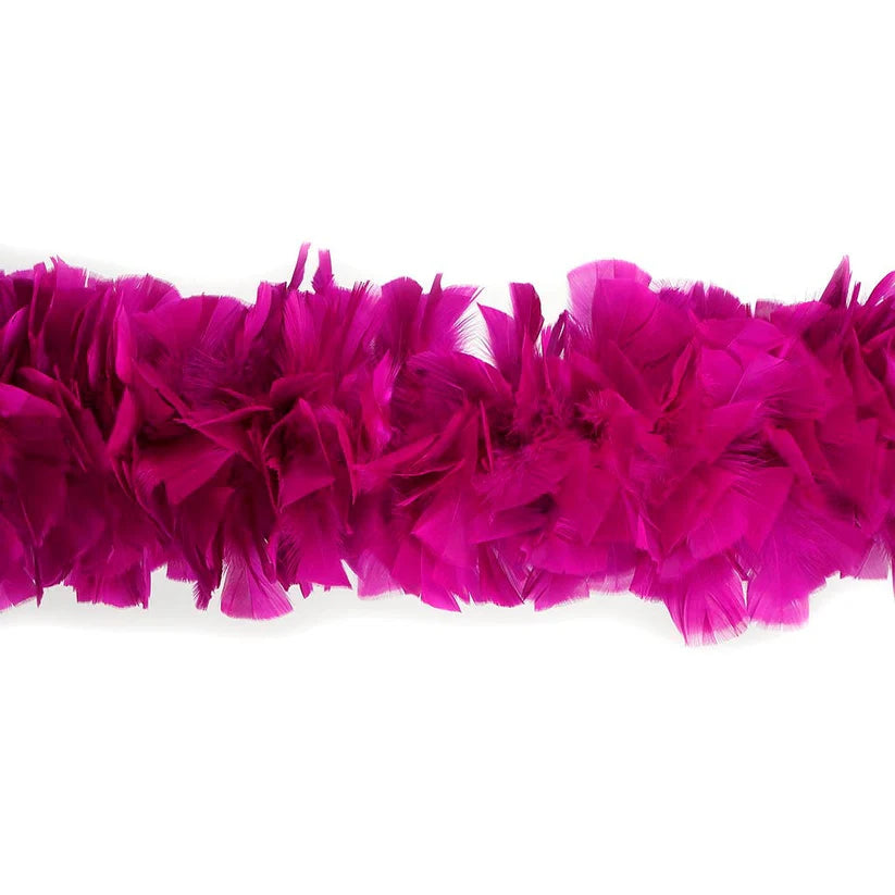 Turkey Feather Boa 6-8" - Very Berry - 6-8"