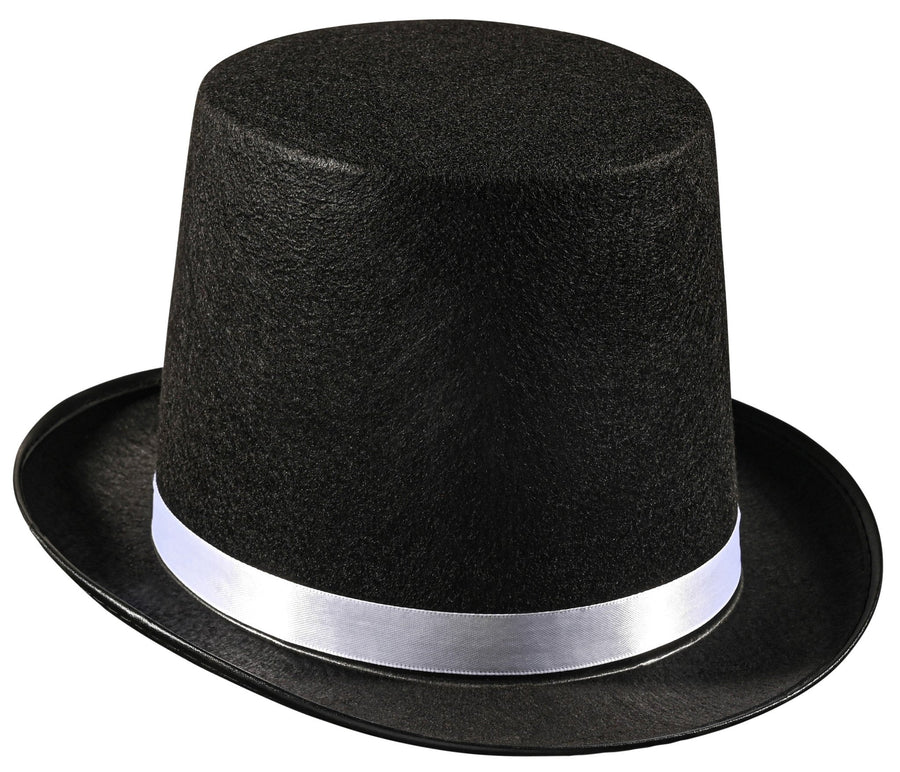 Tuxedo Top Hat - Adults Silver