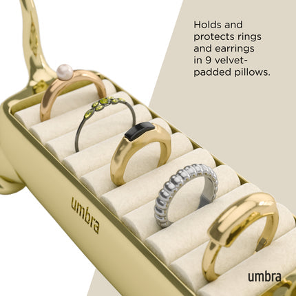 Ali Cat Ring Holder Brass