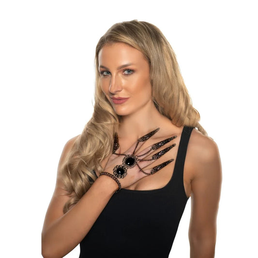 Gothic Chain Bracelet with Claws for Adults