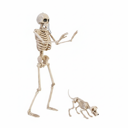 14" Skeleton Walker and Pet