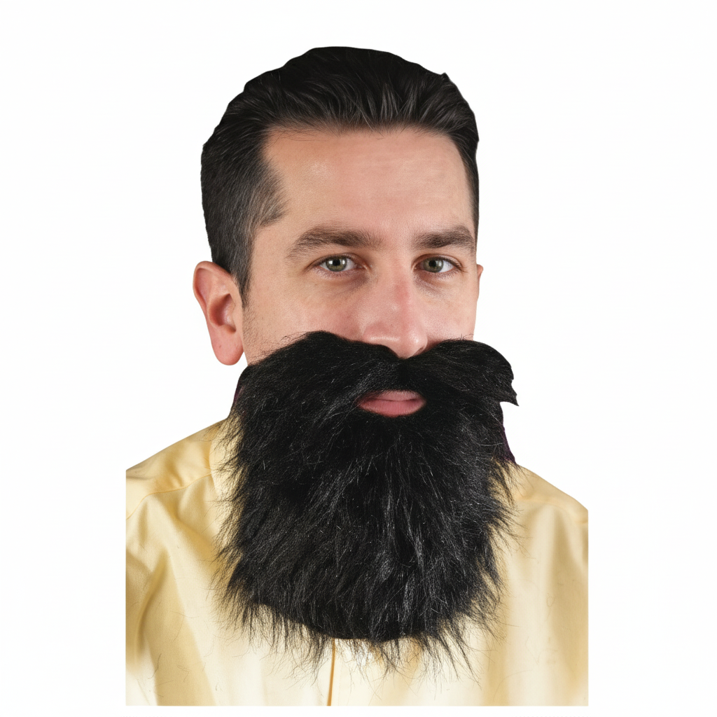 Mustache & Beard Black