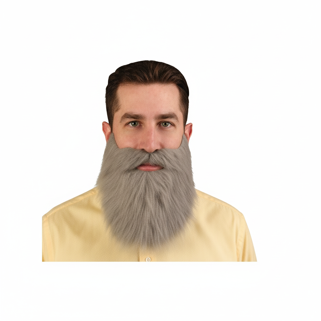 Mustache & Beard Grey