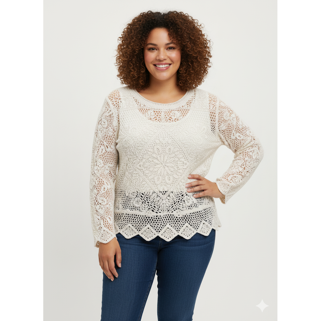 Ivory Knitted Sweater - Ruby Rd
