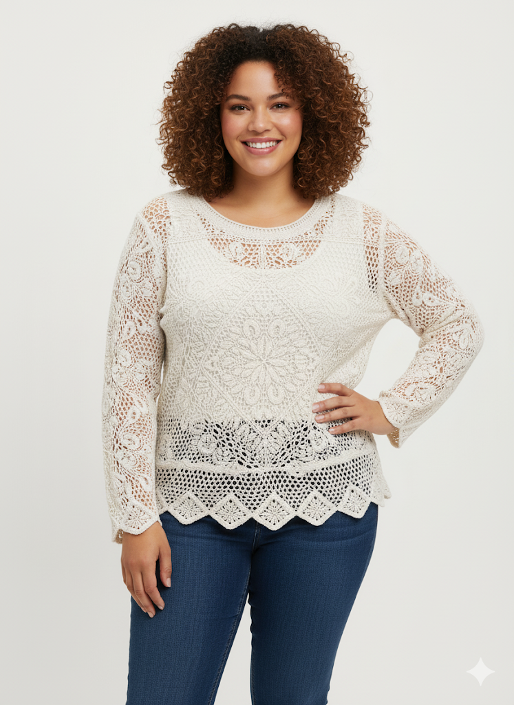 Ivory Knitted Sweater - Ruby Rd