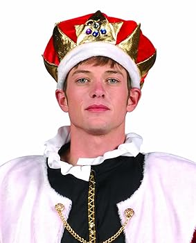 Adult King  Crown : Red Velvet