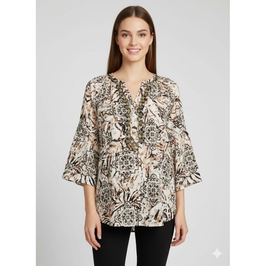 Top Tan Multi - Ruby Rd