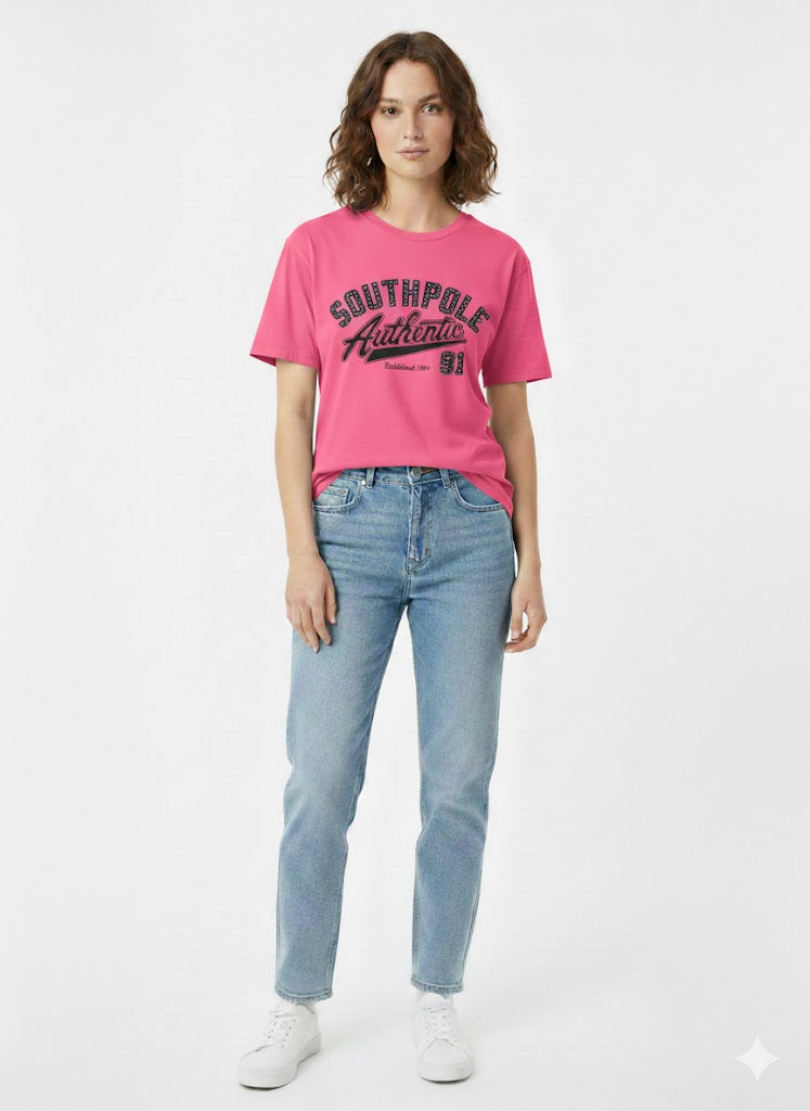 Legacy Cropped T-Shirt Hot Pink