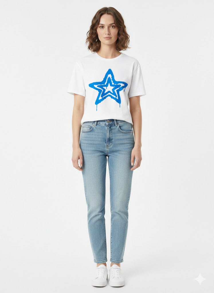 Star Puff T-Shirt Ivory