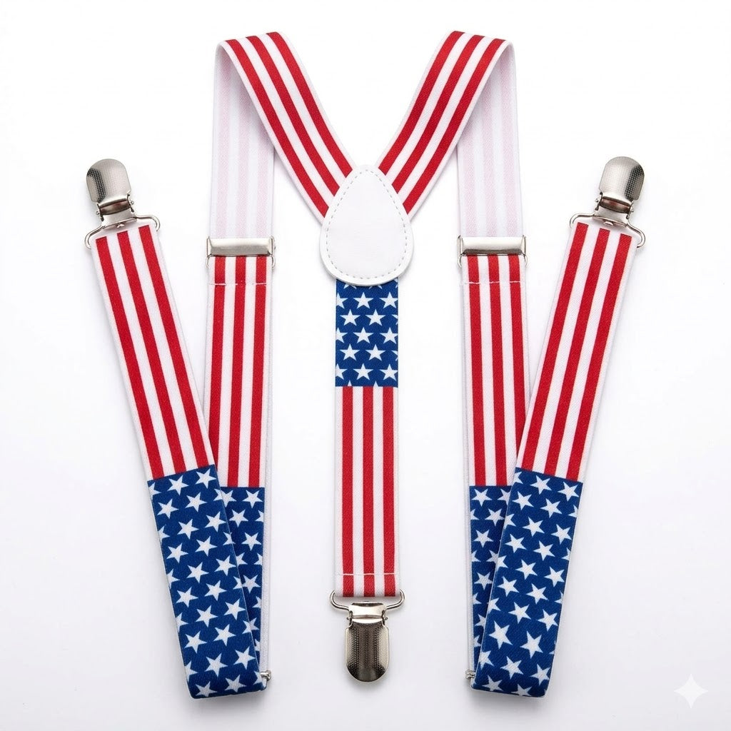SUSPENDERS STAR & STRIPES