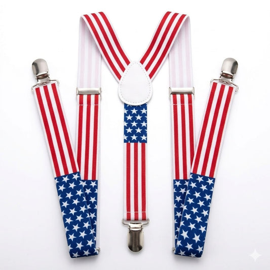 SUSPENDERS STAR & STRIPES