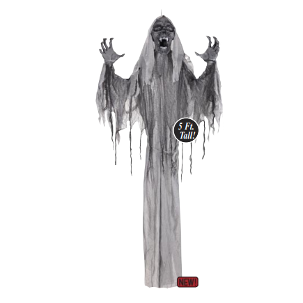 5 FT Hanging Animated Reaper