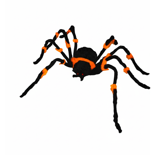 48in Hairy Spider Orange