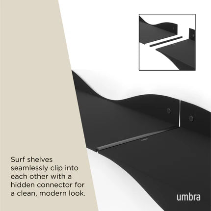 Surf Shelf, Set of 2 Black