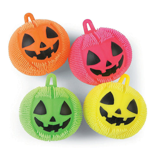 Vinyl Light-Up Jack-O'-Lantern Puffer Ball YoYos