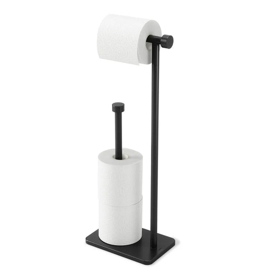 Cappa Toilet Paper Holder & Reserve Black