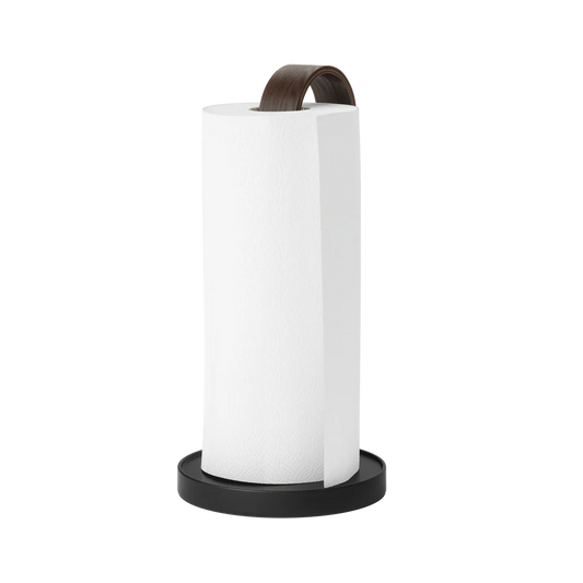 Bellwood Paper Towel Holder Black / Walnut