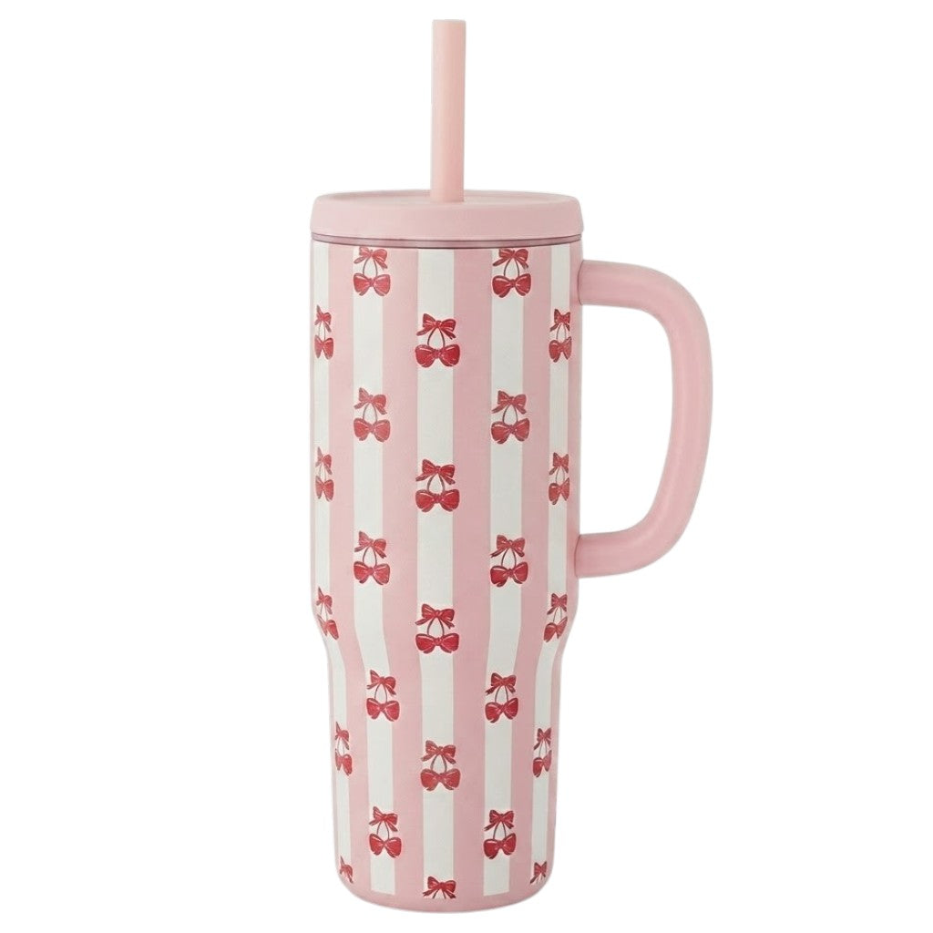 30oz Handled Tumbler - 3D Cherry
