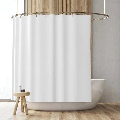 Fabric Shower Curtain Liners White