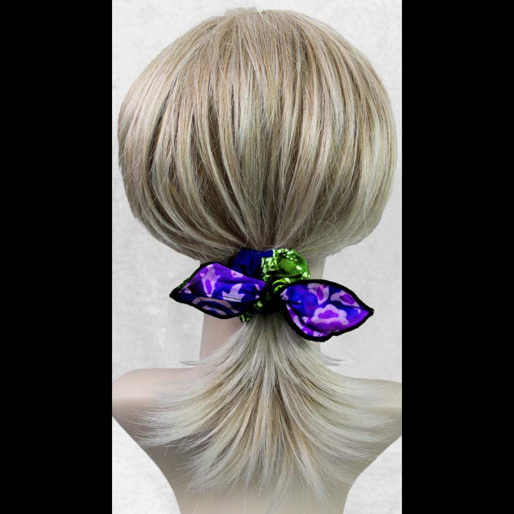 Patchwork Little Bow Hair Scrunchies
