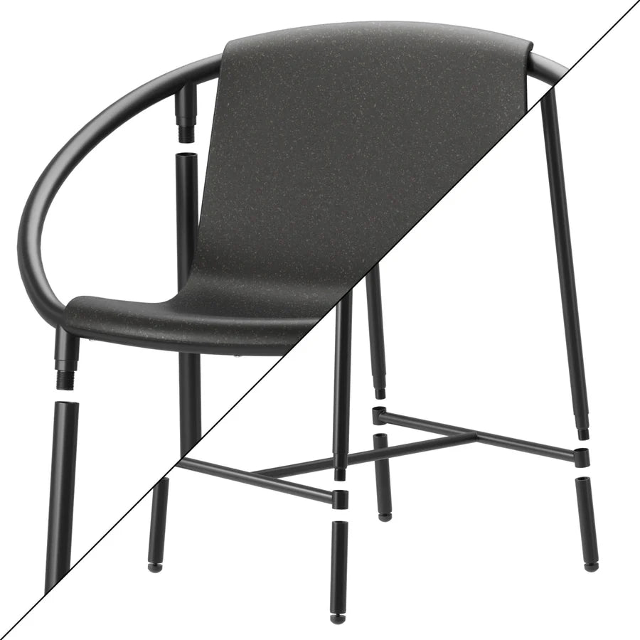 Ringo Counter Stool  Black