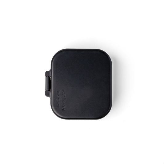 Pastillero y vitaminero compacto con luz Wellness Keeper negro