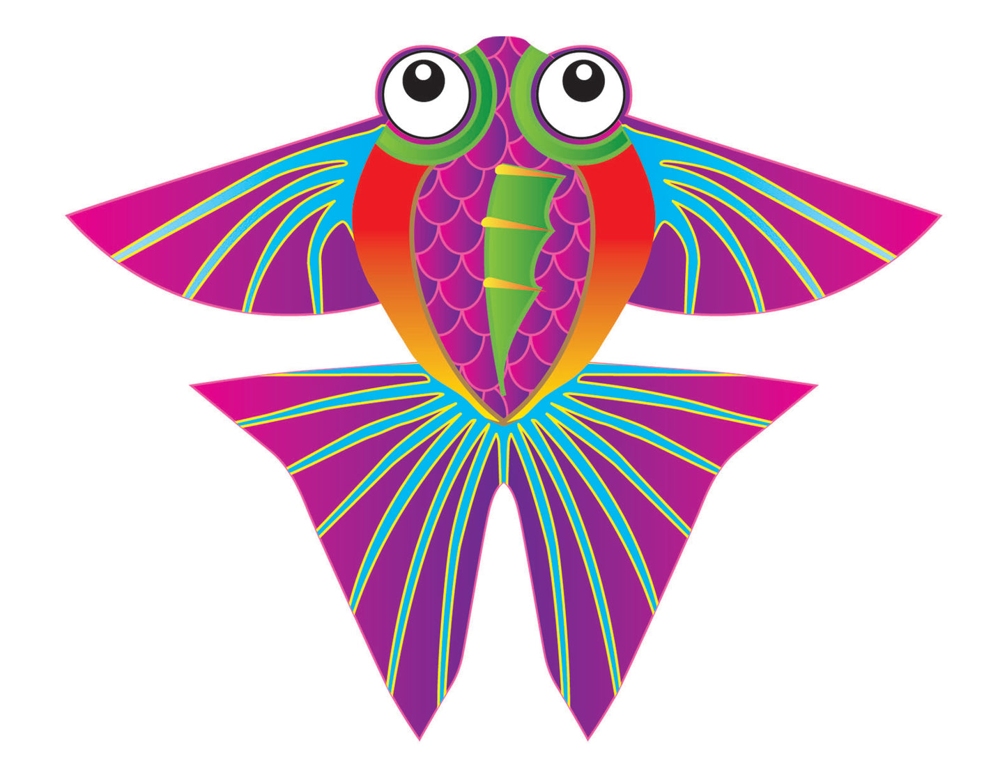 Microkite Kite Tropical Fish & Dragon Fly Mini Kites, 2Pack