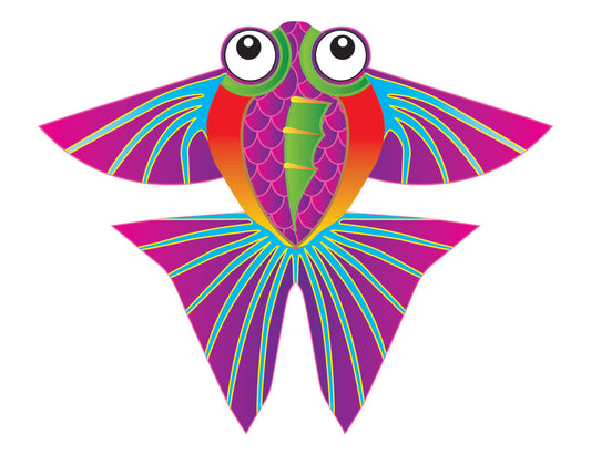 Microkite Kite Tropical Fish & Dragon Fly Mini Kites, 2Pack