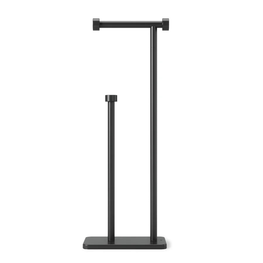 Cappa Toilet Paper Holder & Reserve Black