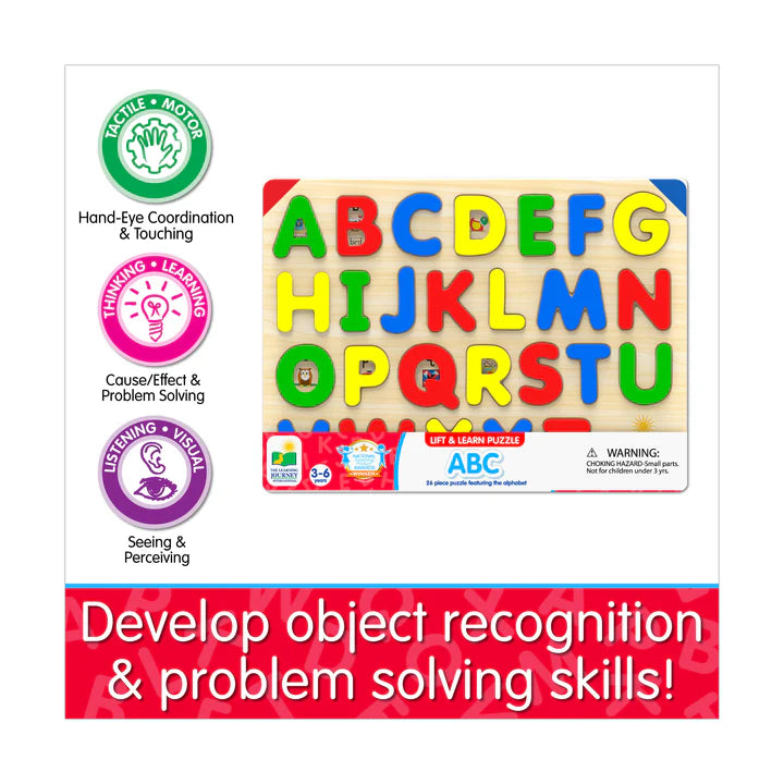 Lift & Learn Puzzle - ABC: 26 Pcs