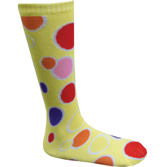 Yellow Polka Dots Socks - Adults